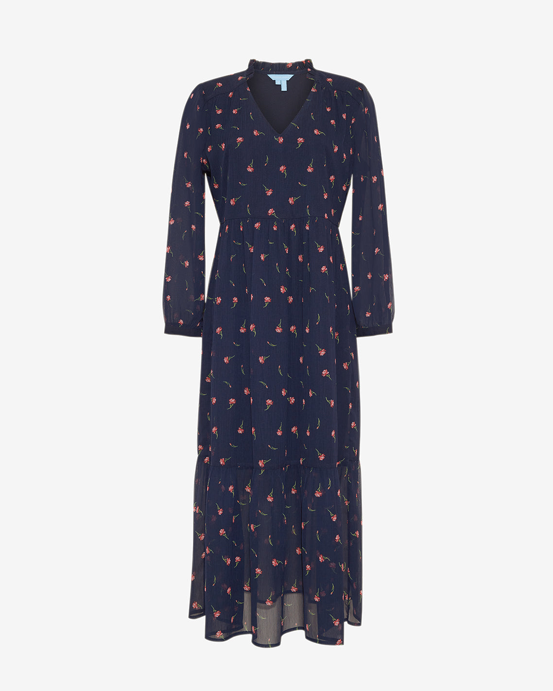 Katie Midi Dress in Ditsy Autumn Flowers