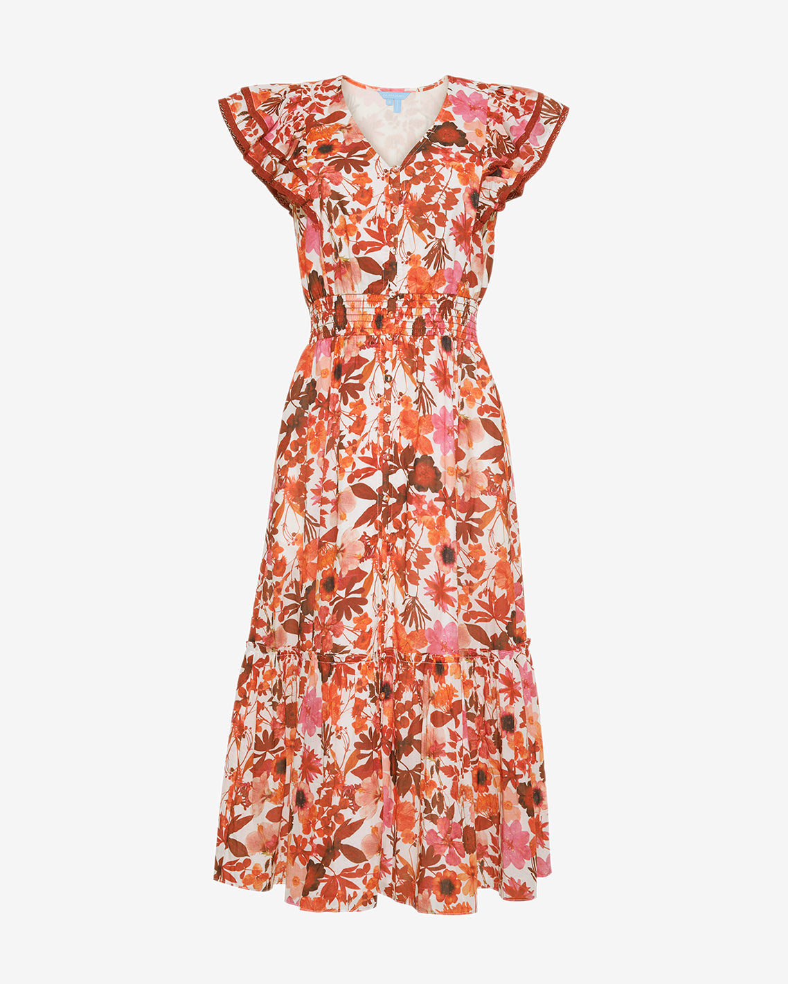 Meg Midi Dress in Botanical Garden