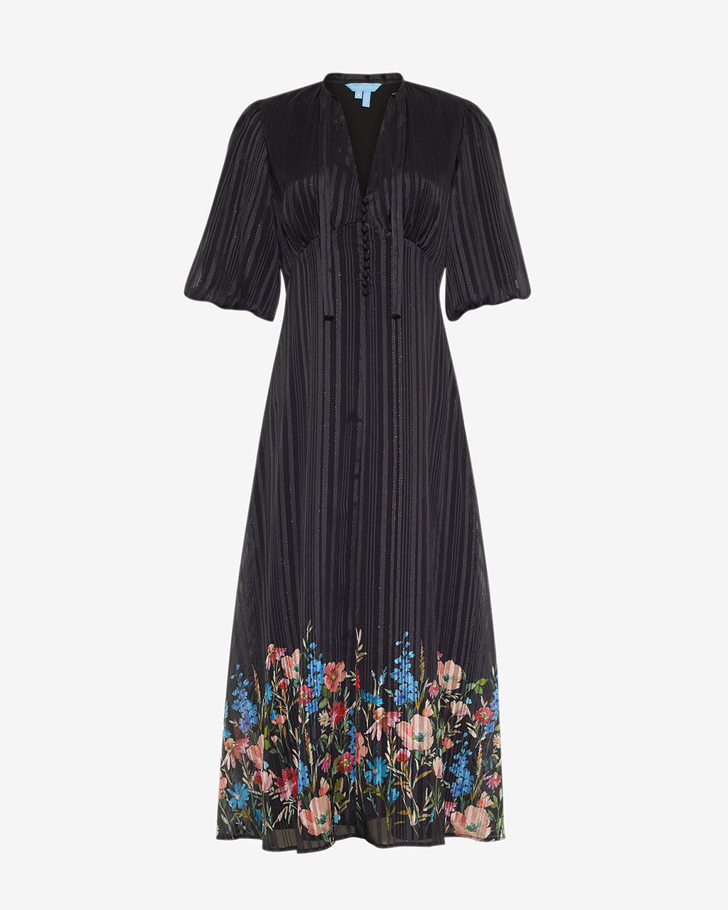 Maisy Midi Dress in Moonlit Blooms