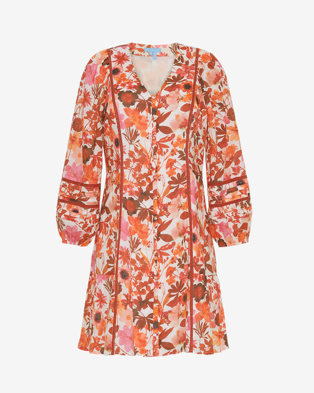 Gwen Long-Sleeve Dress in Botanical Garden