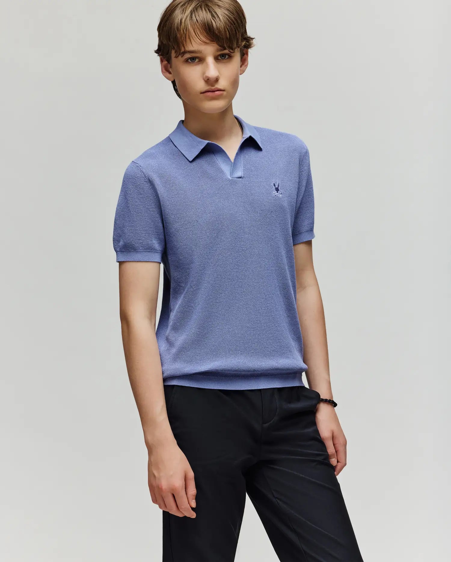 KIDS LEETON KNIT POLO SHIRT - B0E562F200