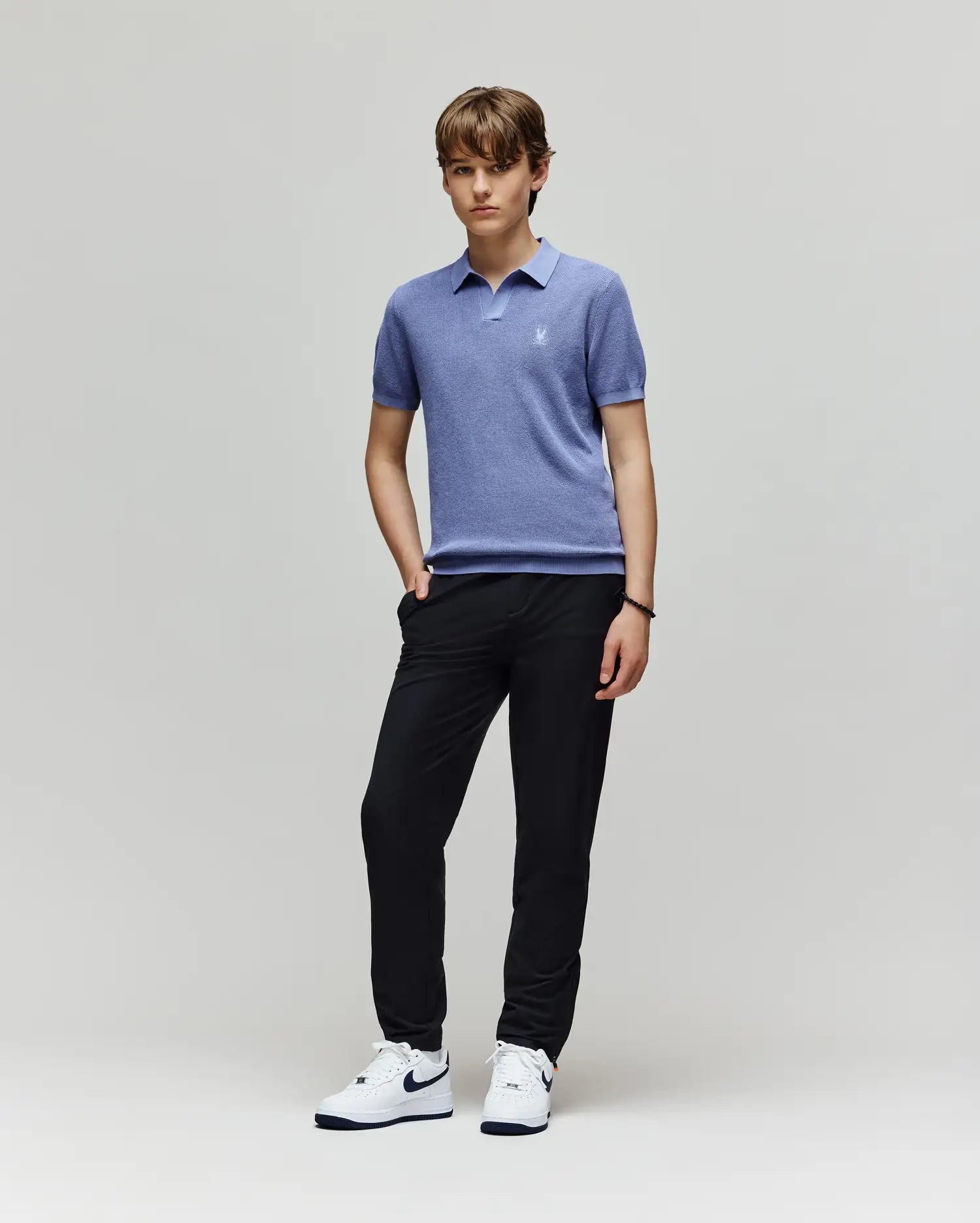 KIDS LEETON KNIT POLO SHIRT - B0E562F200