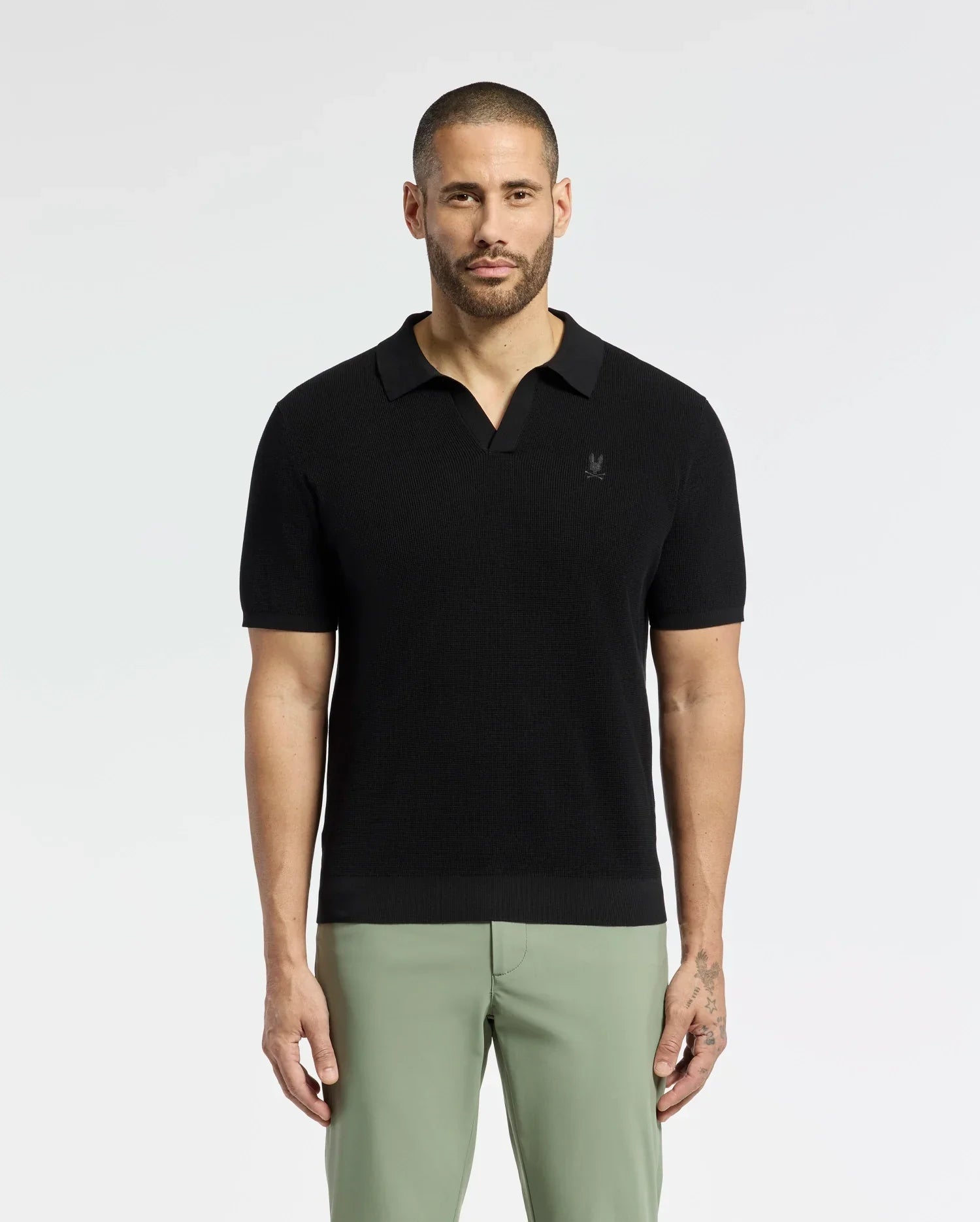 MENS LEETON KNIT POLO SHIRT - B6E562F200