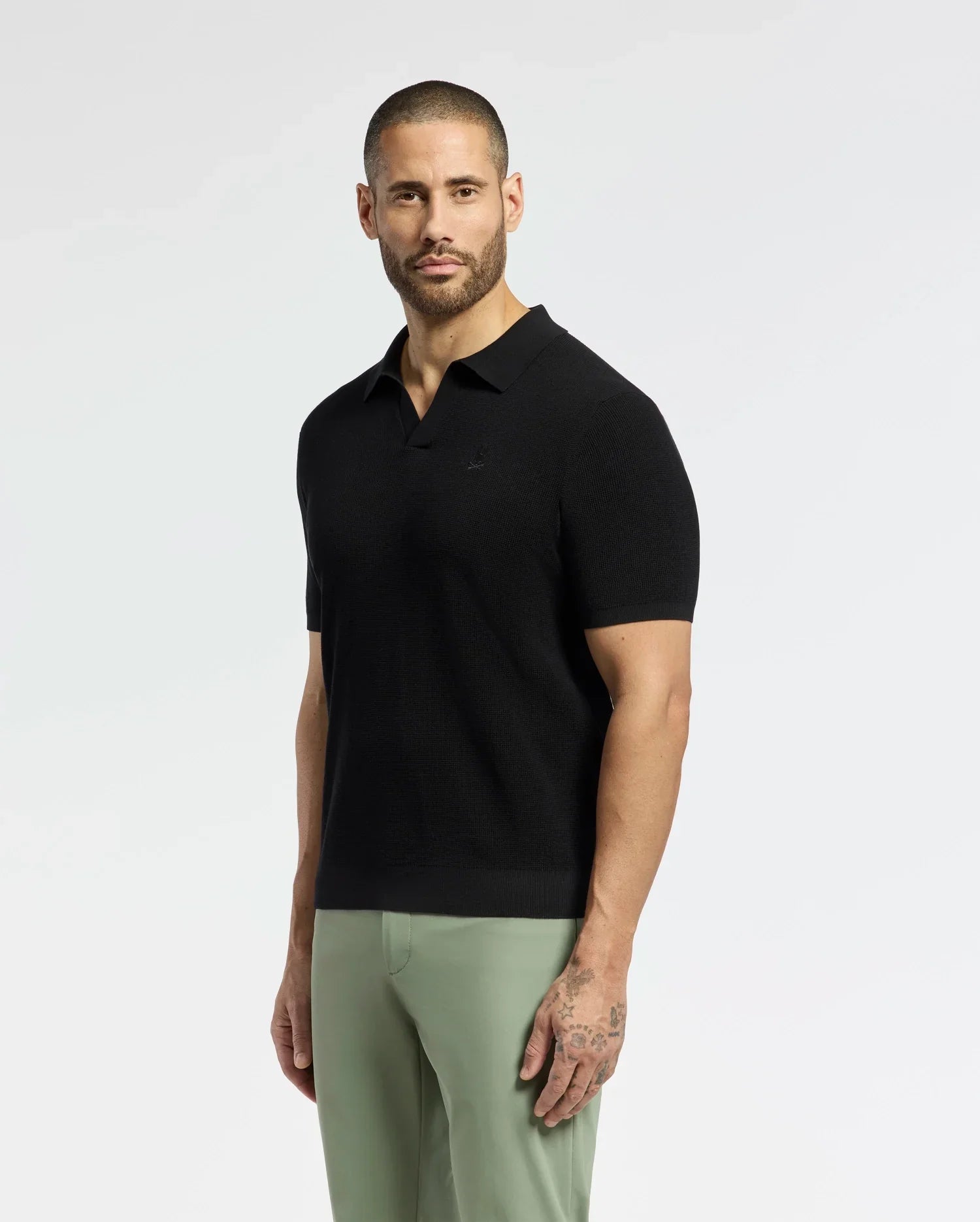 MENS LEETON KNIT POLO SHIRT - B6E562F200