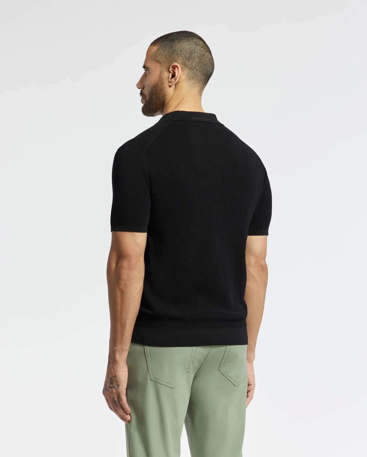 MENS LEETON KNIT POLO SHIRT - B6E562F200