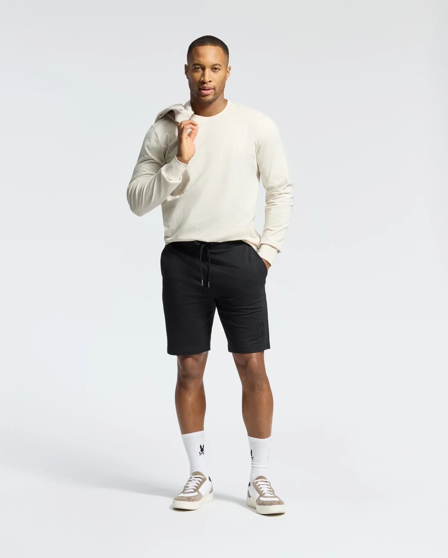 MENS LEVANZO FRENCH TERRY SWEATSHORT - B6R578F200