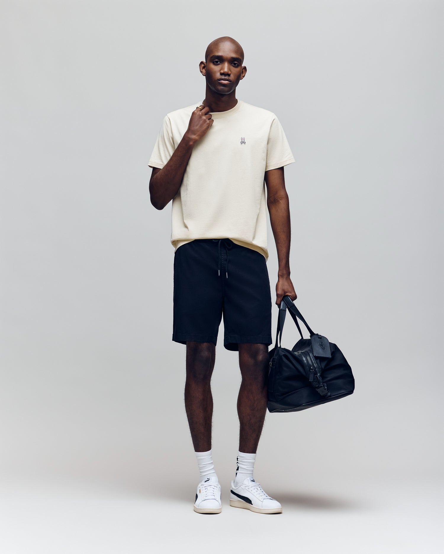 MENS CLASSIC CREW NECK TEE - B6U014F200