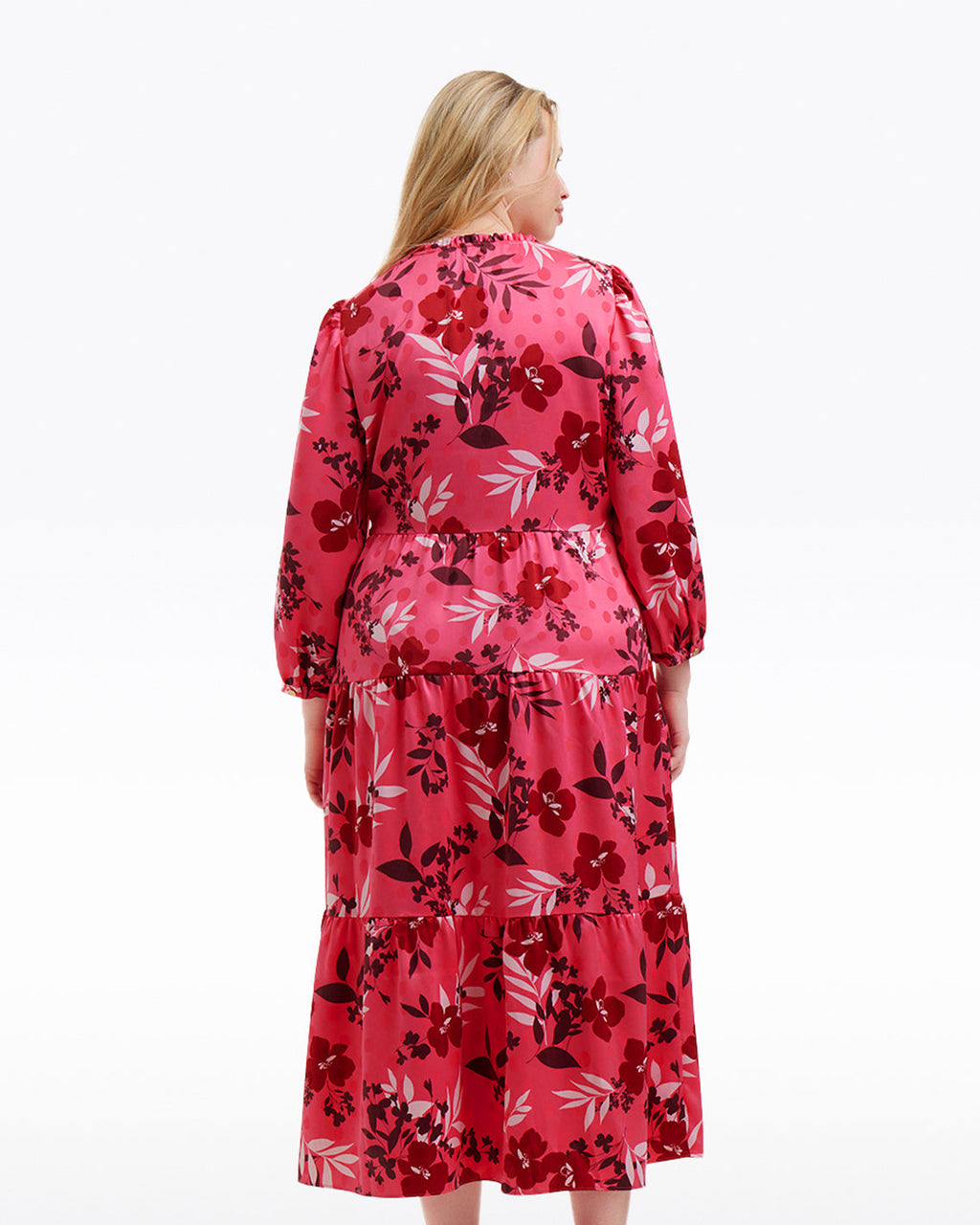 Katie Midi Dress in Spring Floral
