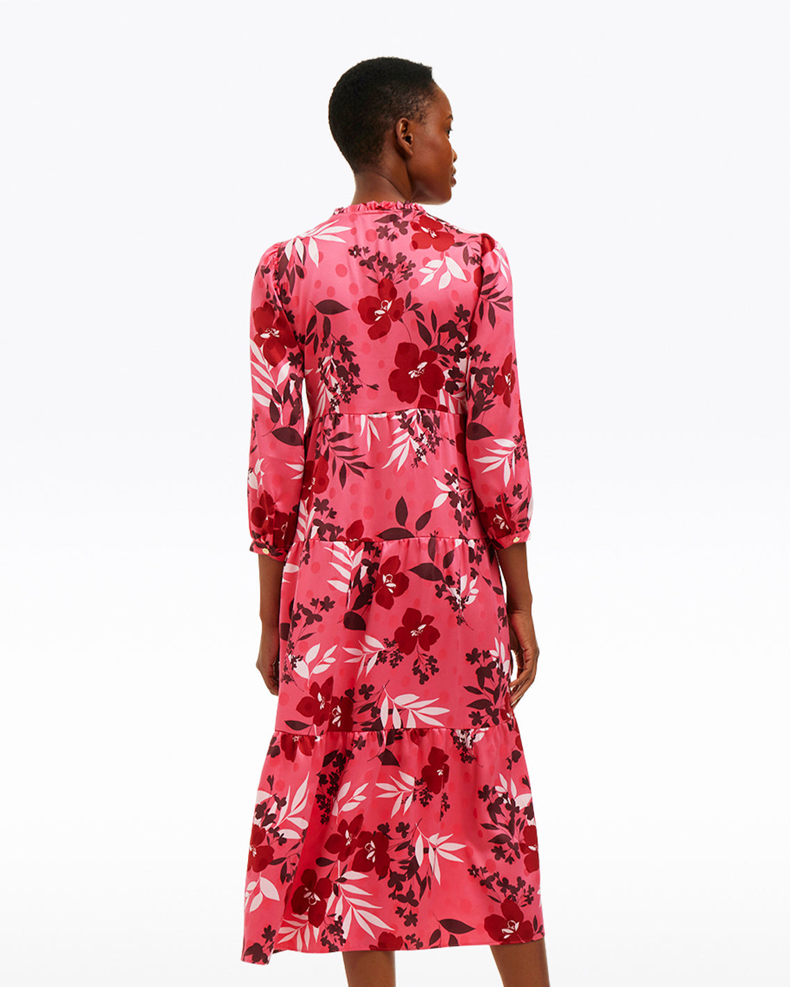 Katie Midi Dress in Spring Floral