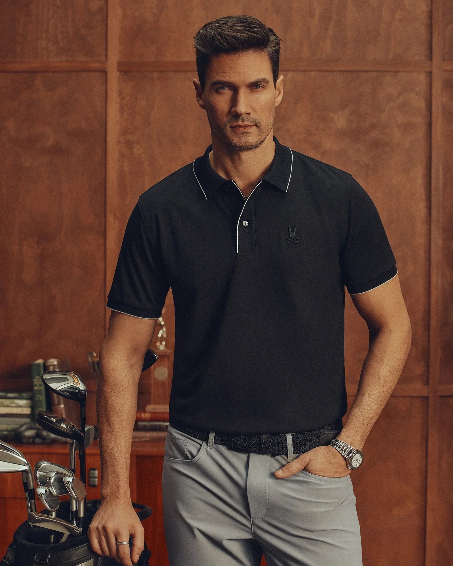 MENS BRYCE PERFORMANCE PIQUE POLO SHIRT - B6K486F200