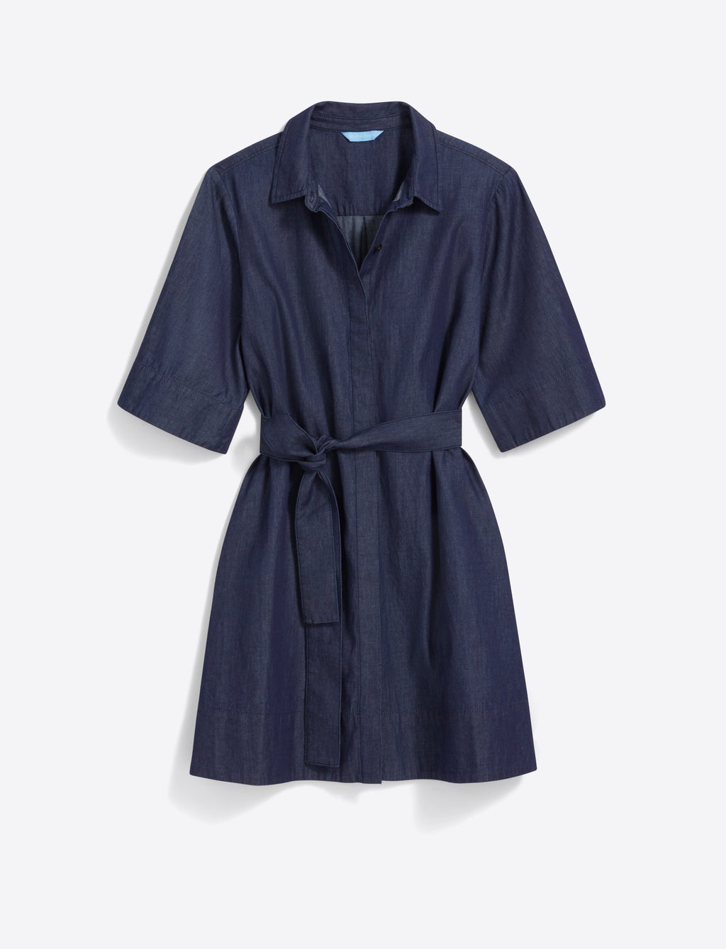Riley Mini Shirtdress in Chambray