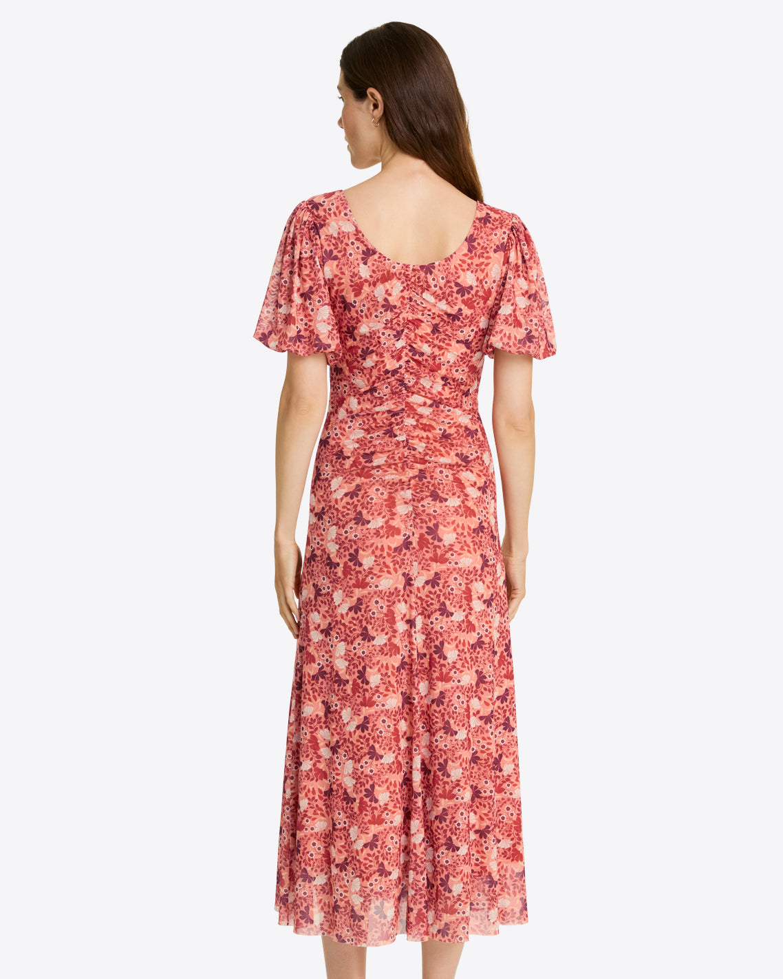 Mindy Midi Dress in Stretch Mesh