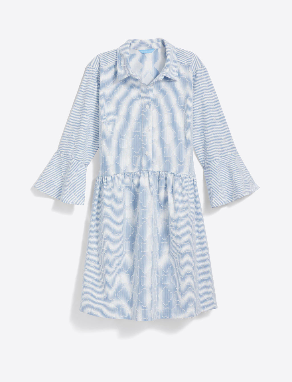 Sheena Shirtdress in Textured Stripe
