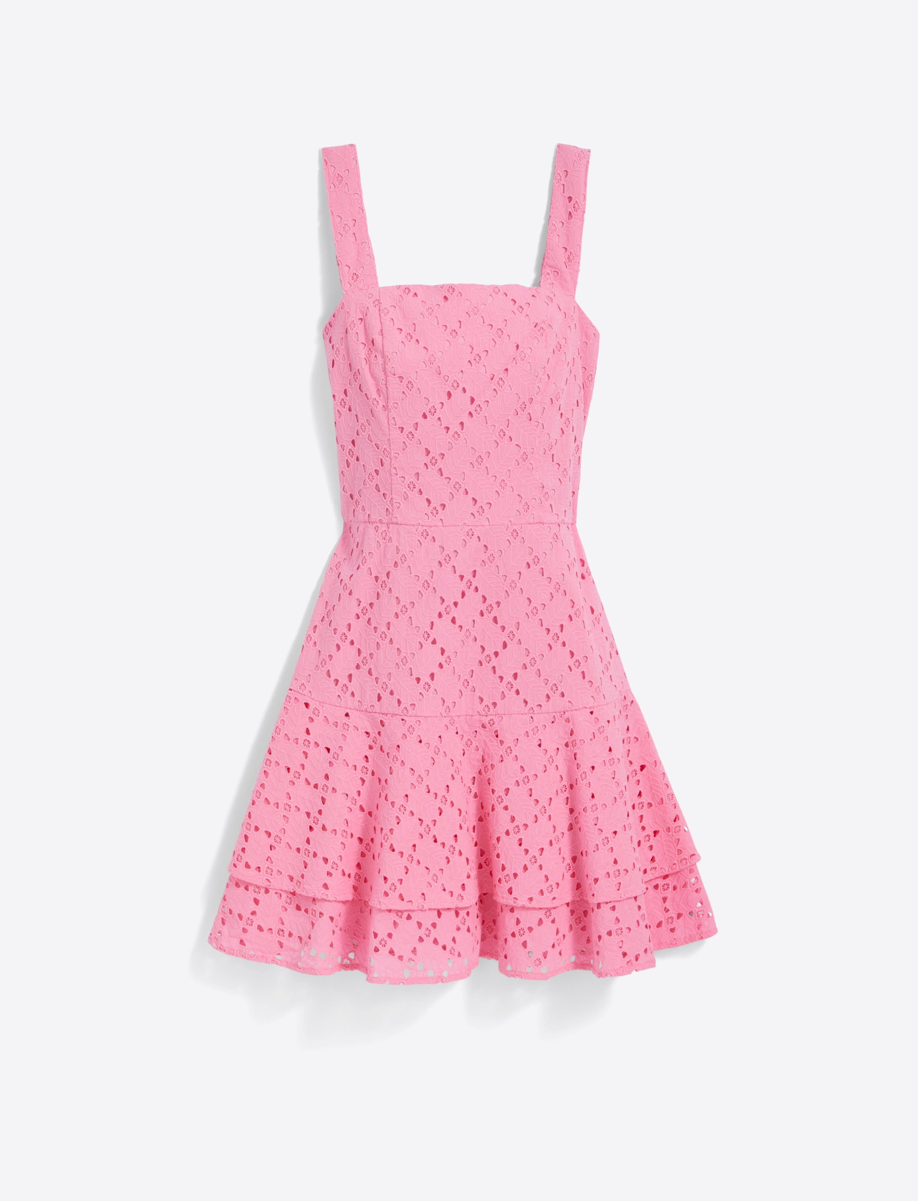 Ashland Sleeveless Mini Dress in Eyelet