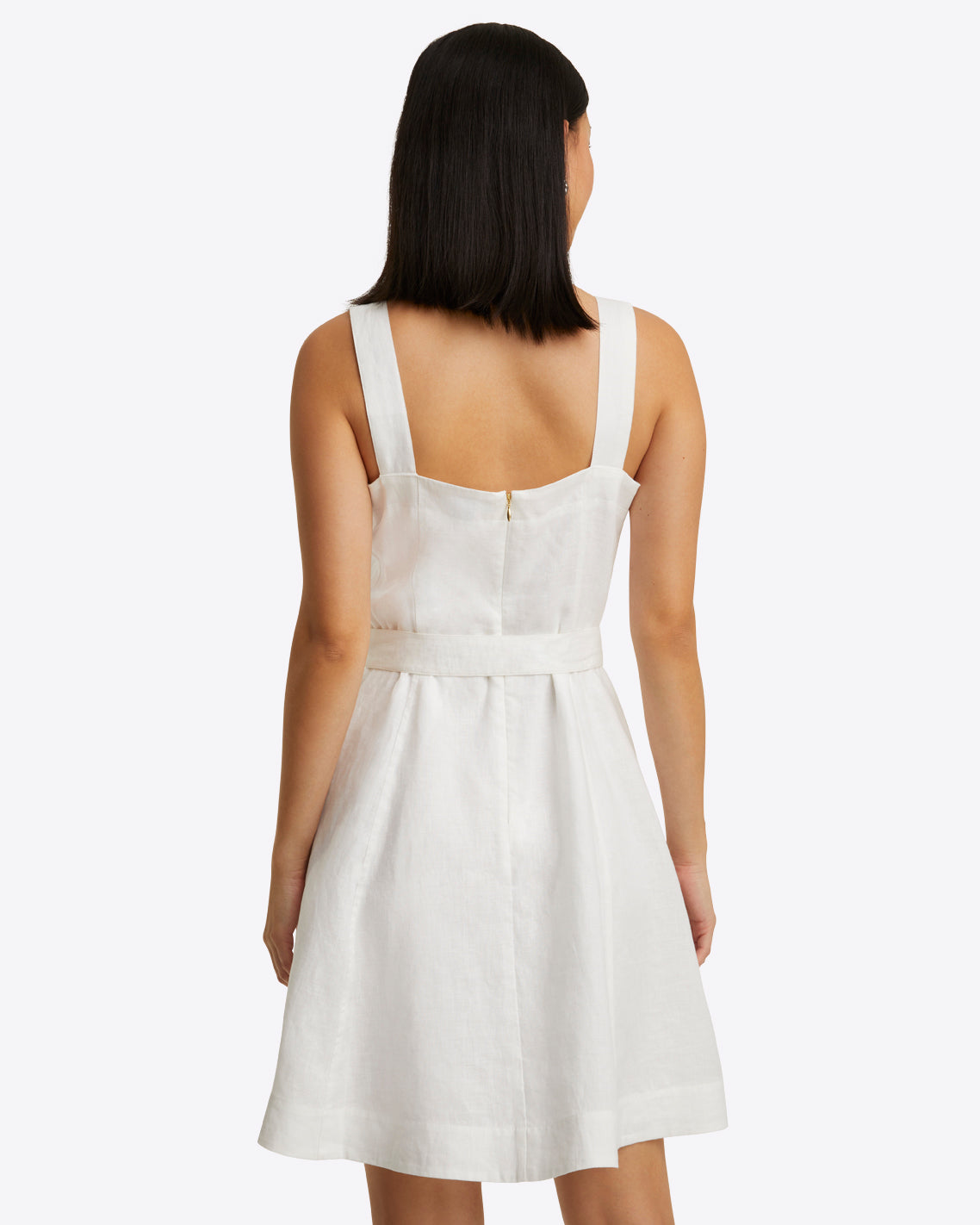 Kylie Love Circle Mini Dress in Linen