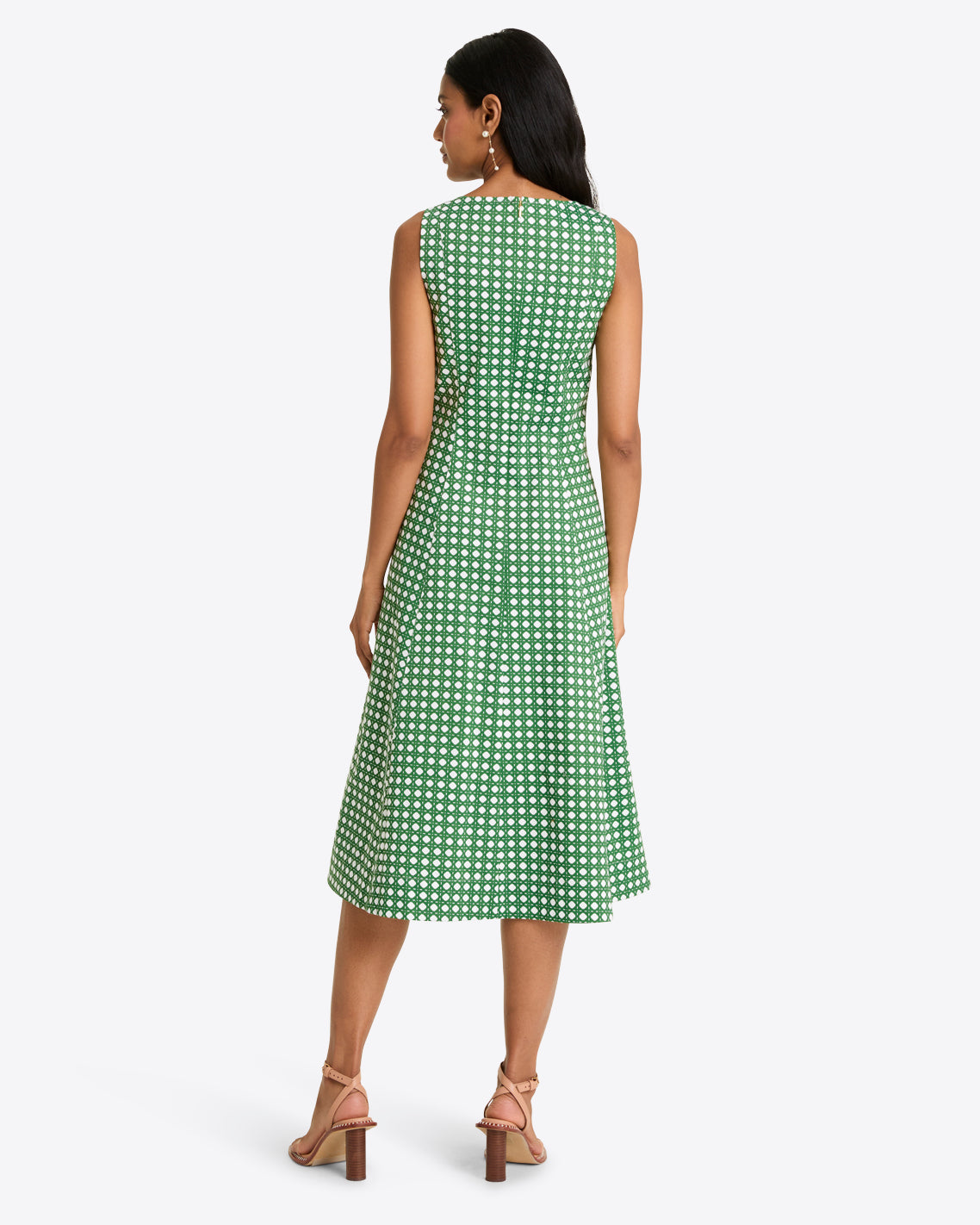 Genevieve Midi Dress in Structured Cotton