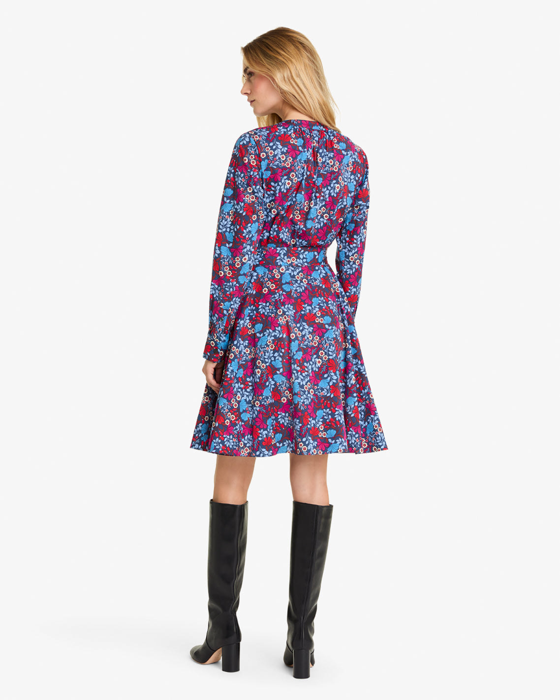 Imogen Mini Shirtdress in Stretch Poplin