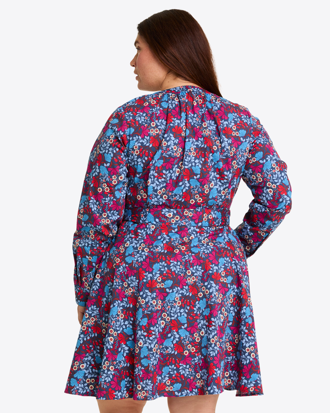 Imogen Mini Shirtdress in Stretch Poplin