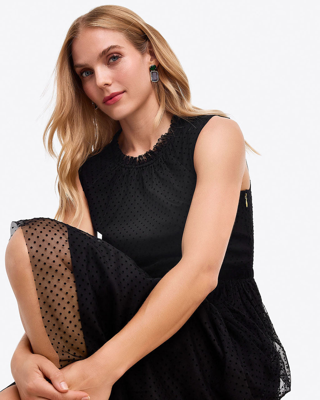 Sleeveless Dress in Tulle
