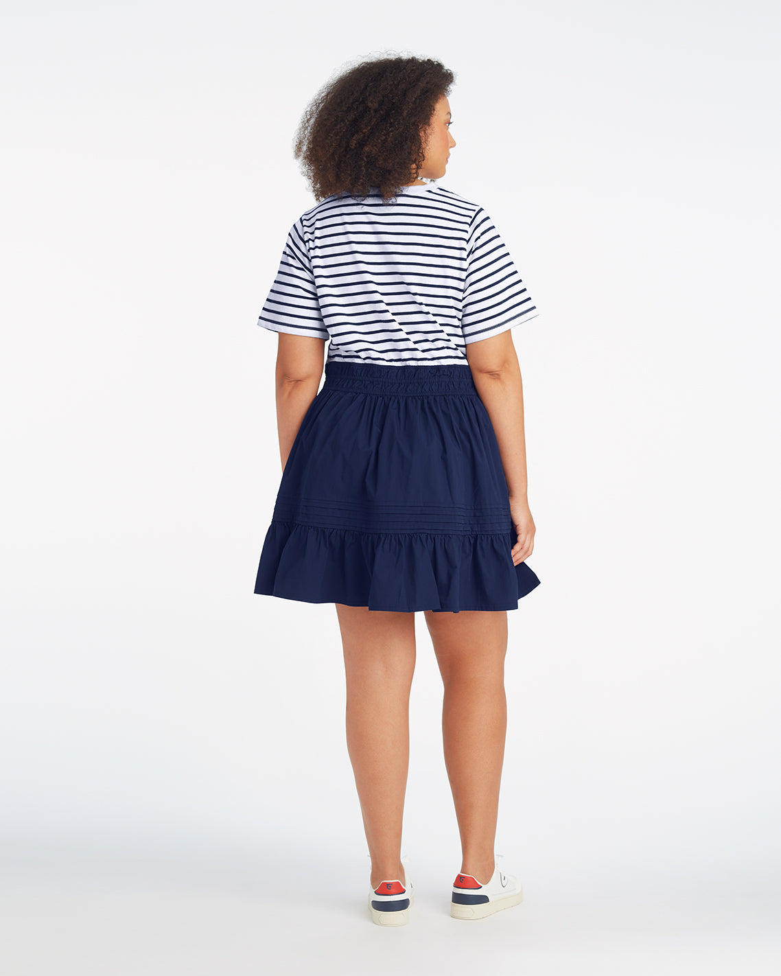 Wilson Mini Dress in Navy Stripe