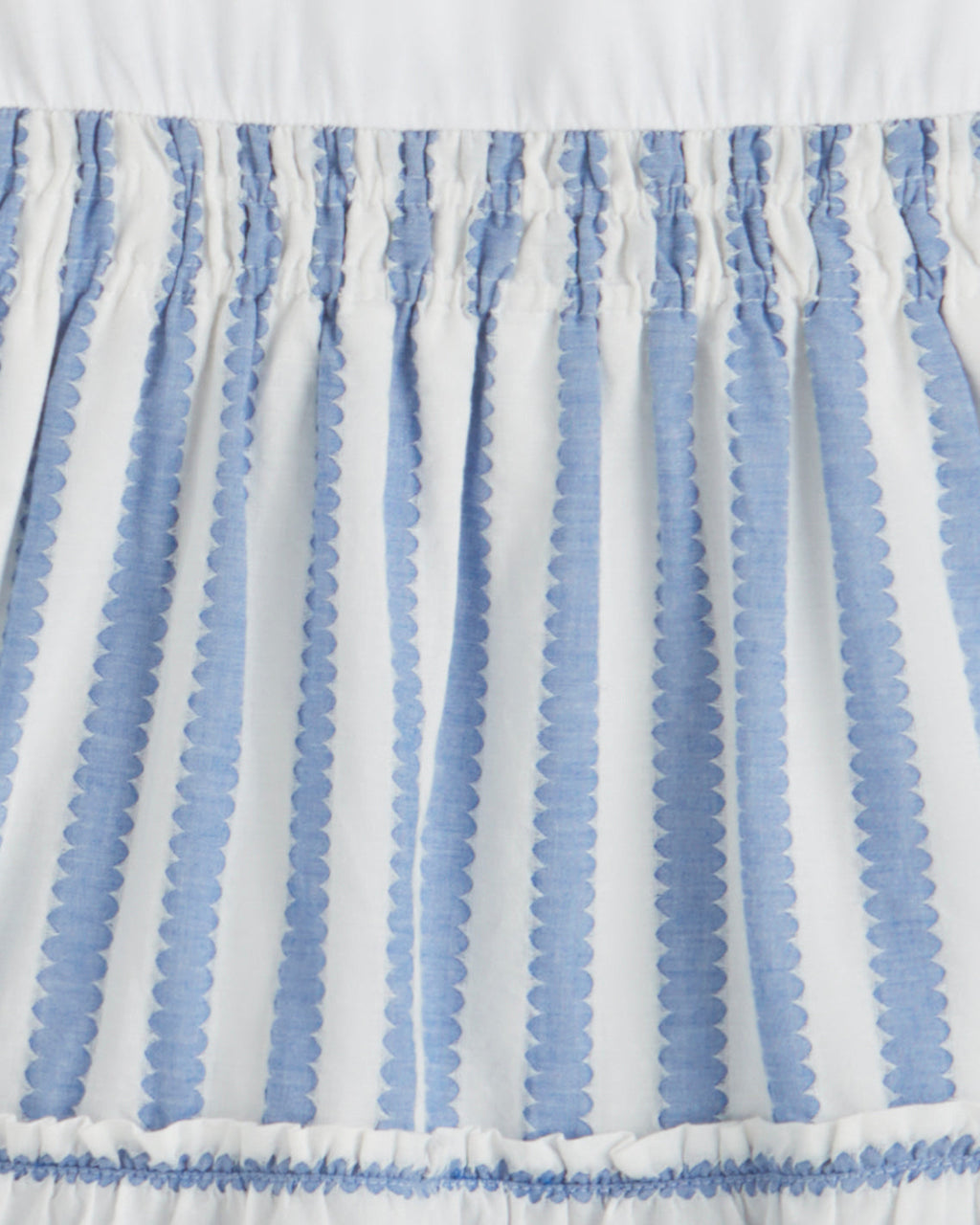 Arden Mixed Media Shirtdress in Wave Stripe
