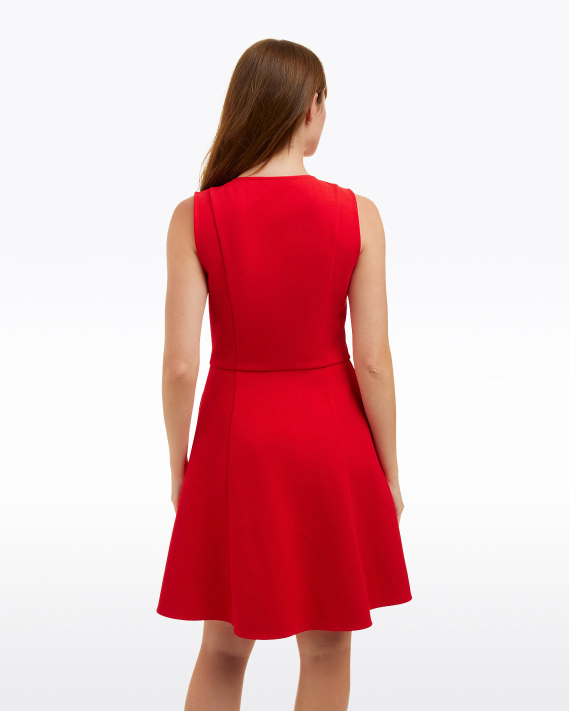 Sleeveless Mae Love Circle Dress in Red