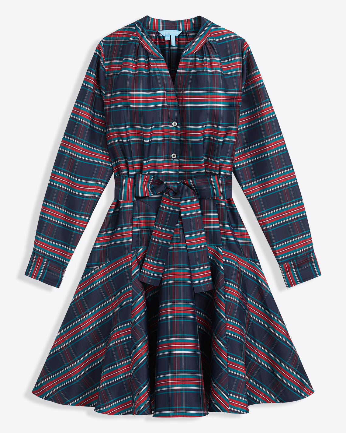 Imogen Mini Shirtdress in Taffeta