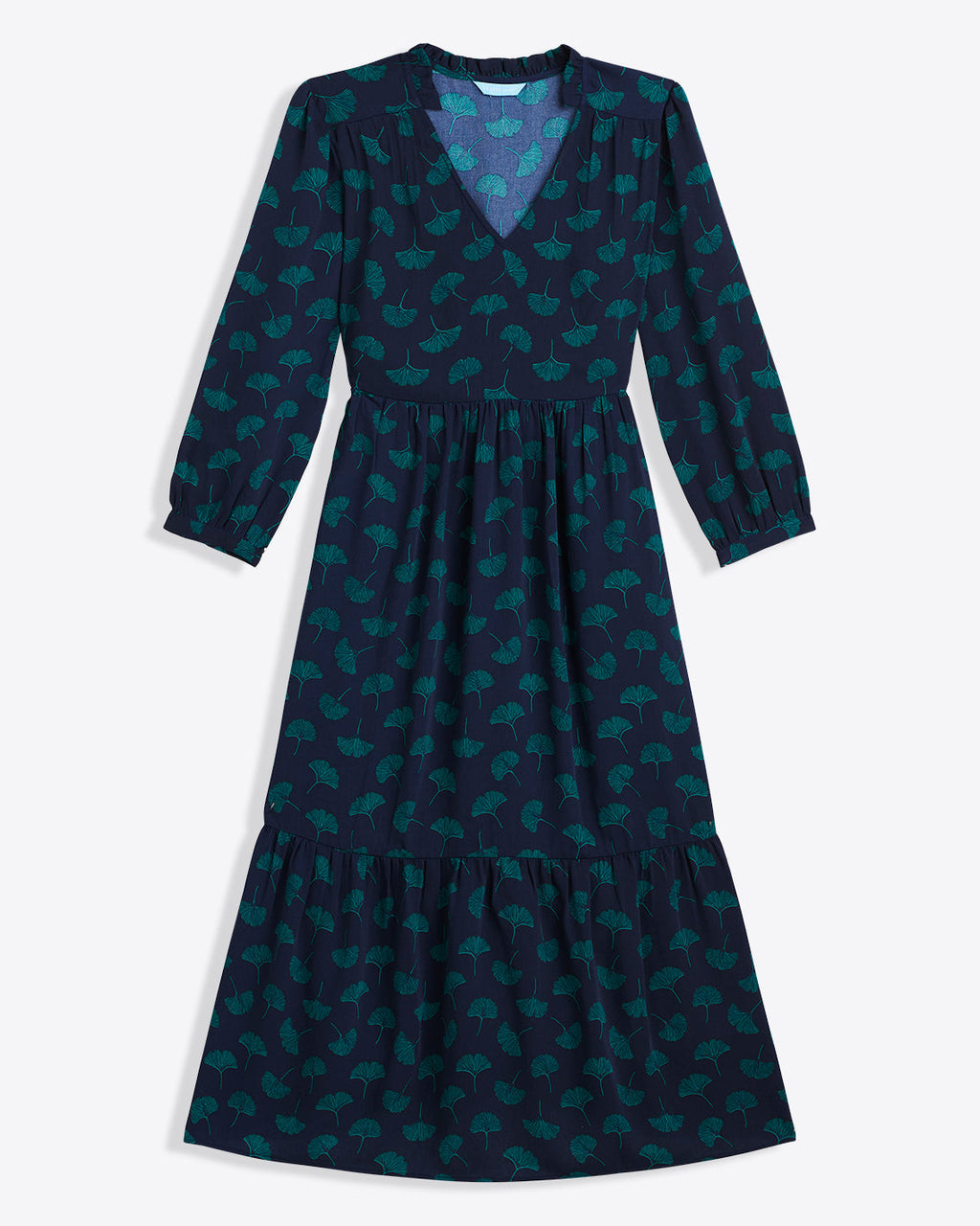 Katie Midi Dress in Ginko Leaf