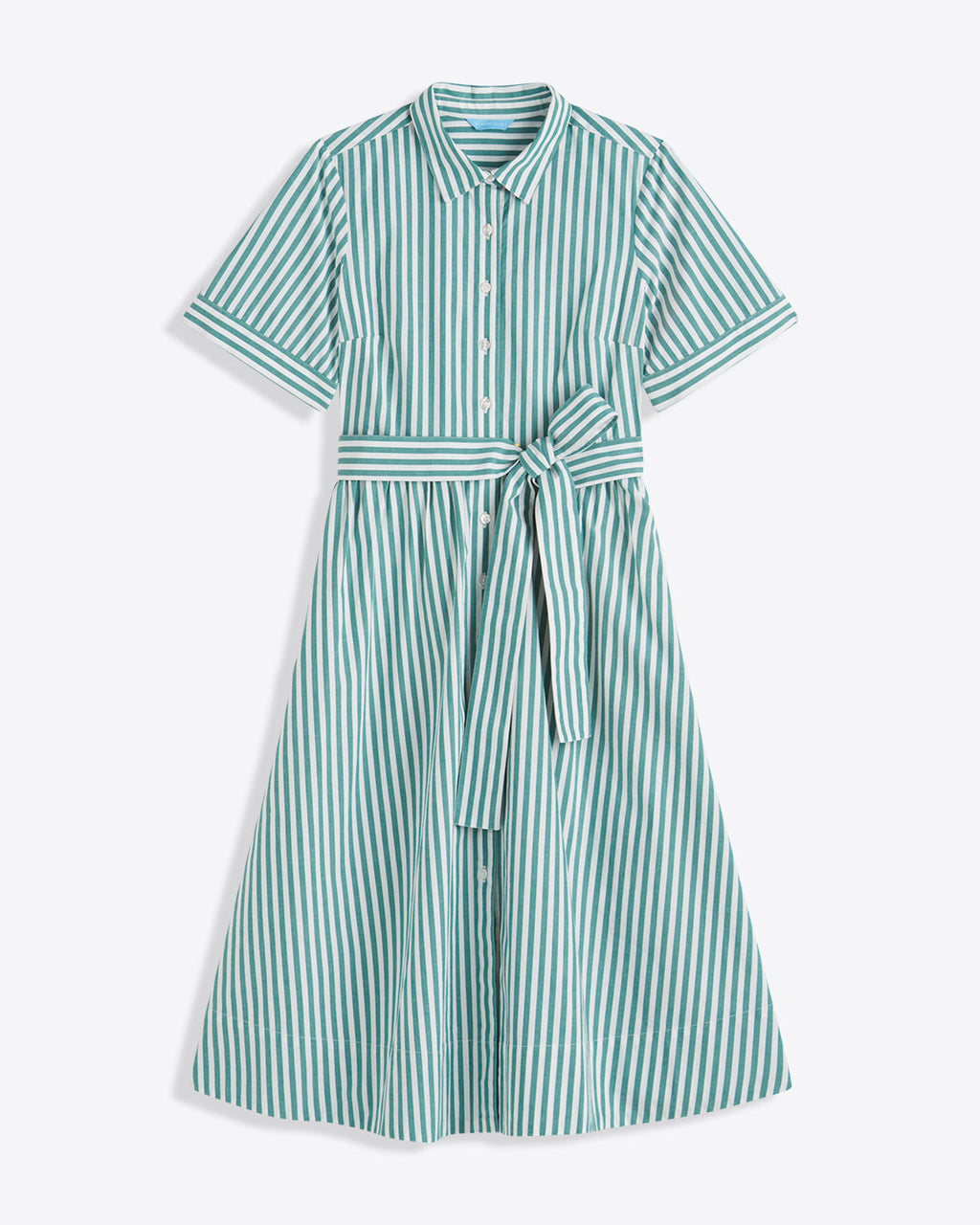 Jordan Green Stripe Midi Dress
