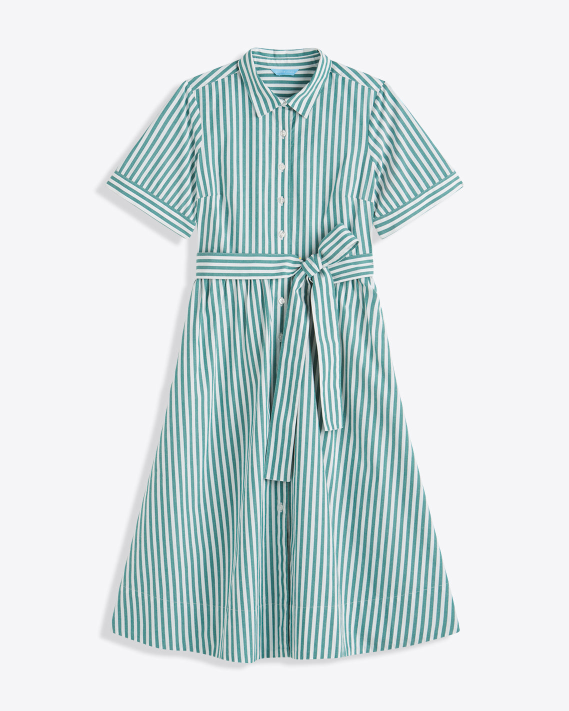 Jordan Green Stripe Midi Dress