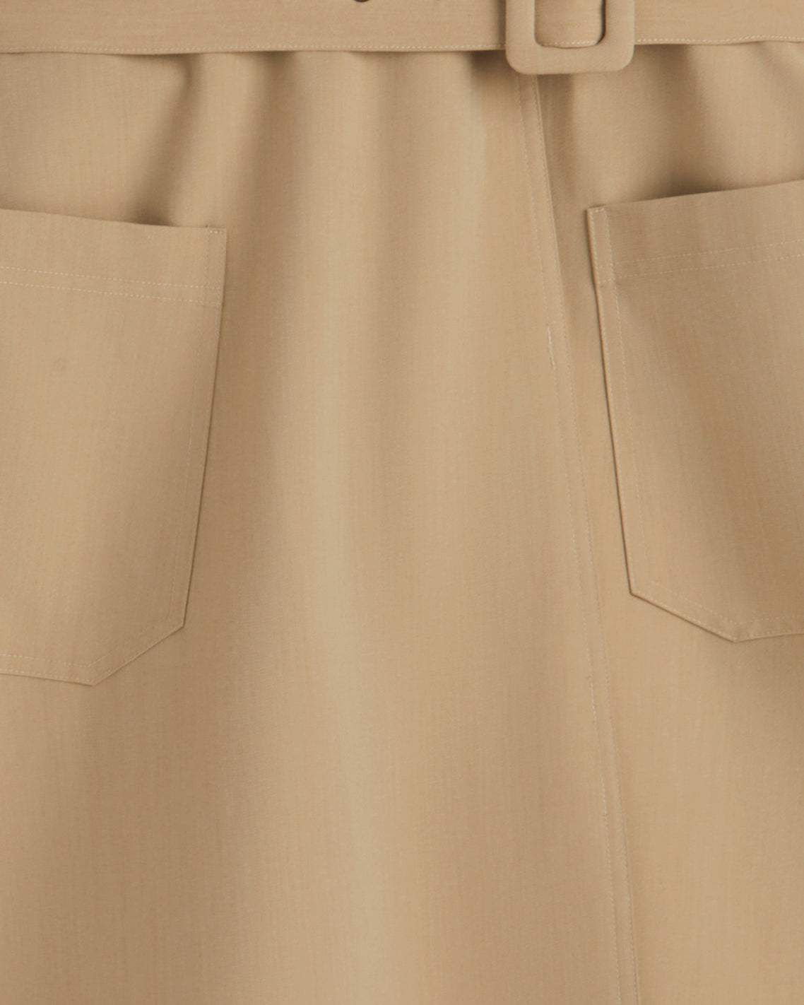 Tatum Midi Shirtdress in Croissant