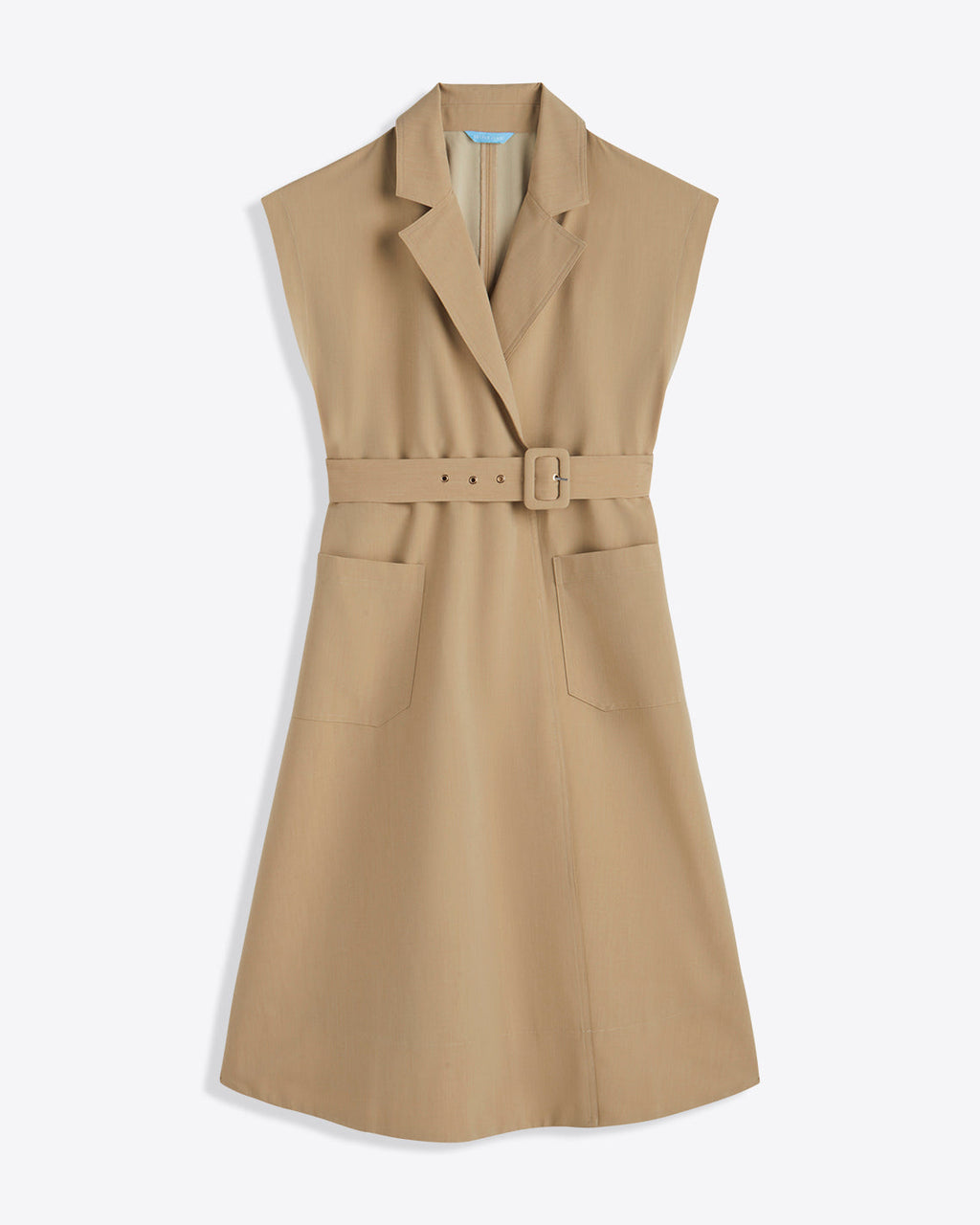 Tatum Midi Shirtdress in Croissant
