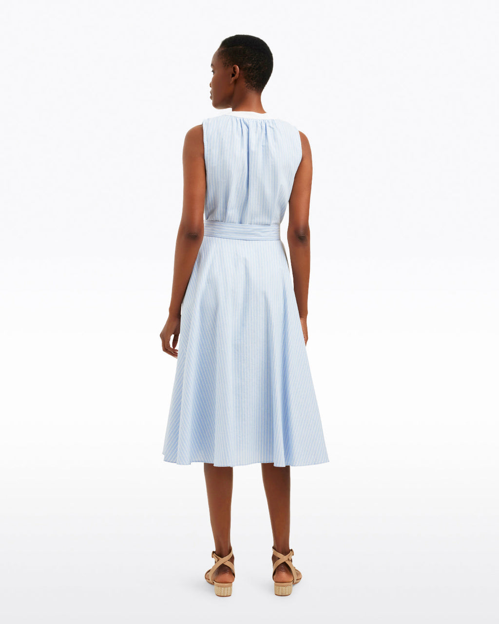 Leanna Midi Shirtdress in Oxford Shirting
