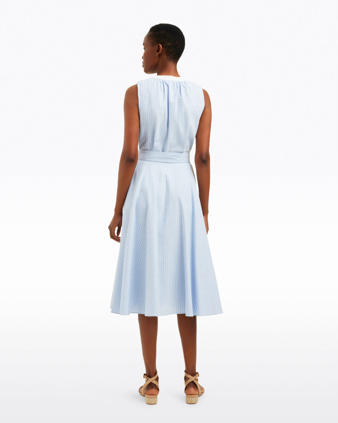 Leanna Midi Shirtdress in Oxford Shirting