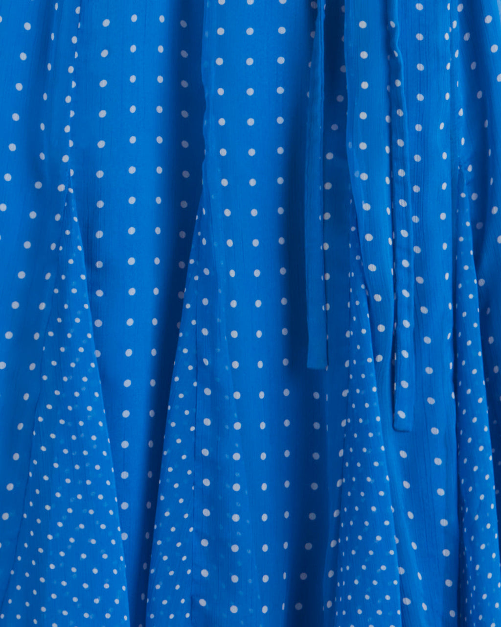 Daphne Wrap Dress in Royal Blue Polka Dot