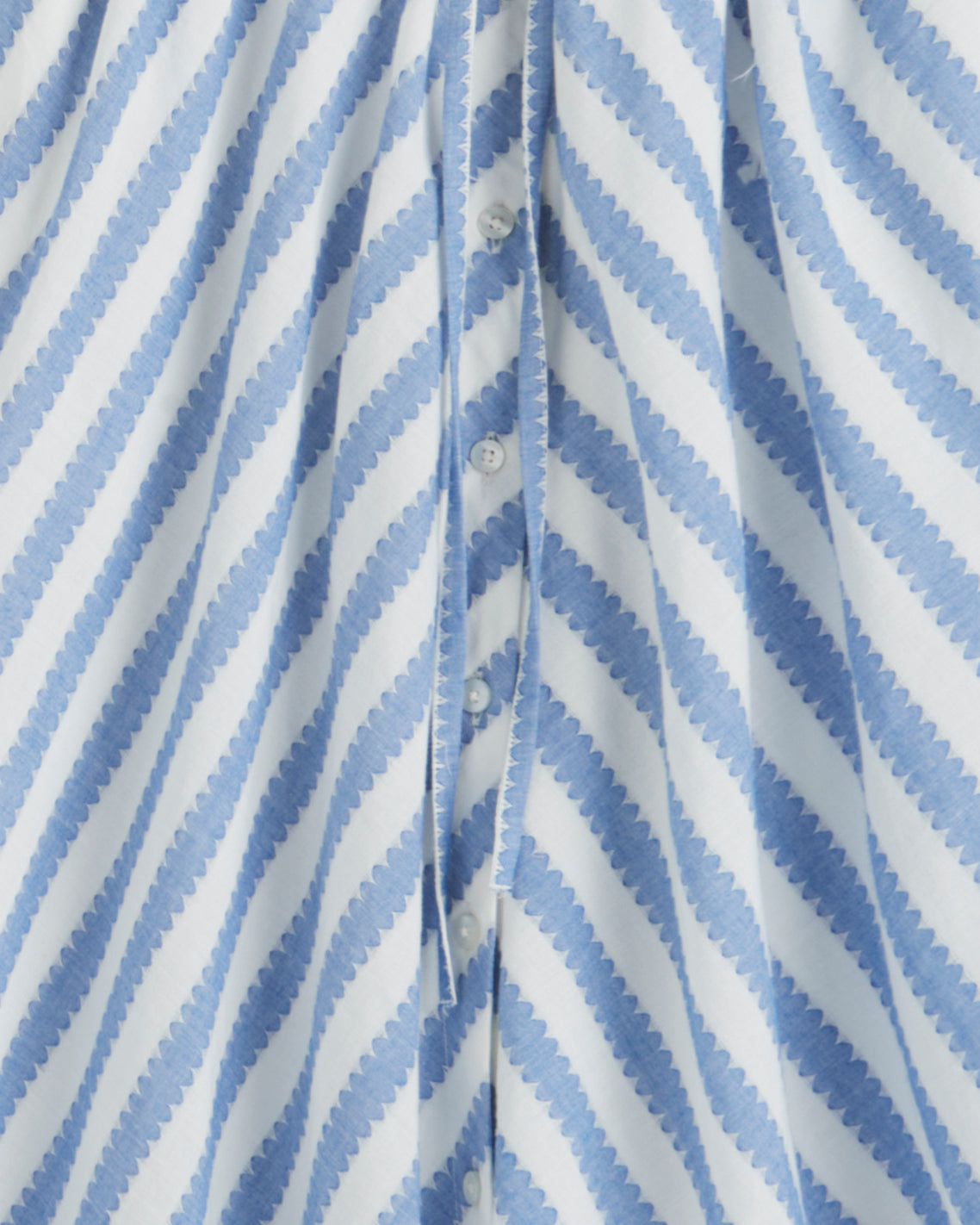 Haven Short Sleeve Midi Shirtdress in Wave Stripe