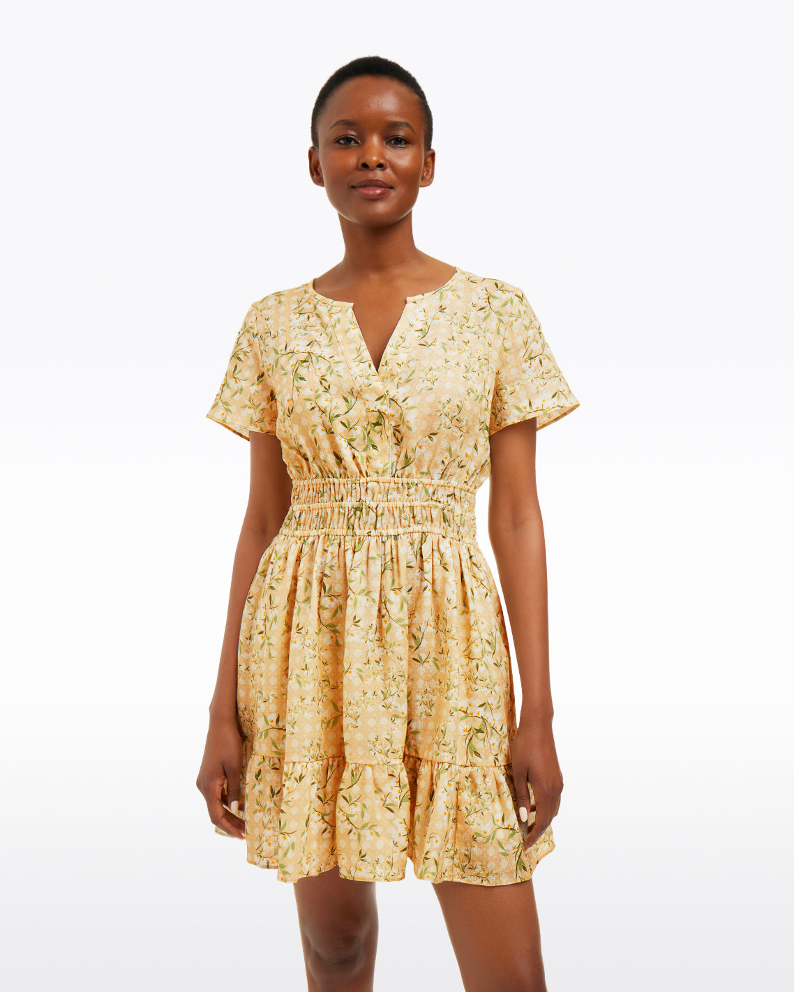 Wilson Mini Dress in Floral Rattan