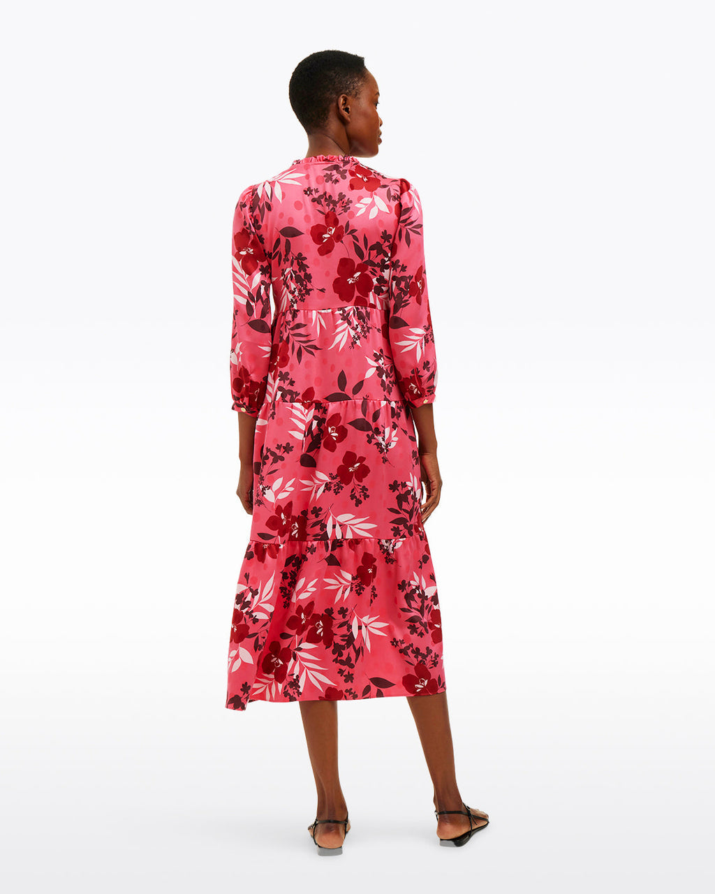 Katie Midi Dress in Spring Floral
