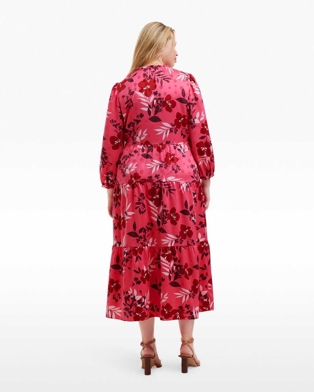 Katie Midi Dress in Spring Floral