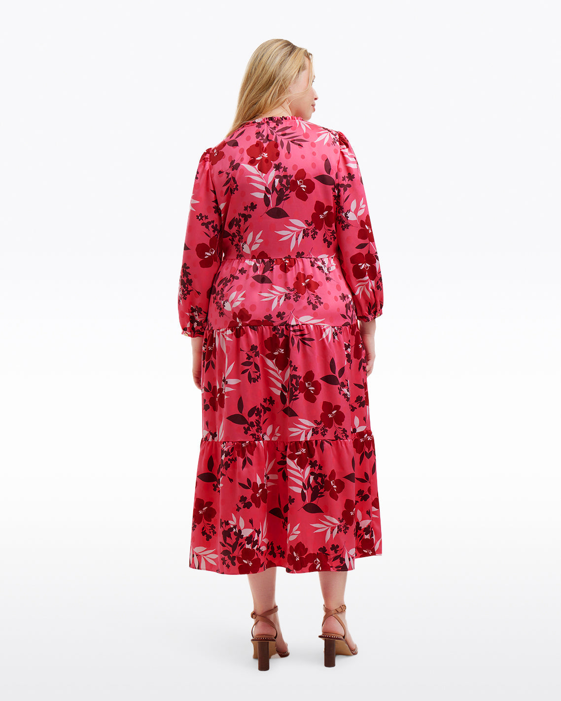 Katie Midi Dress in Spring Floral