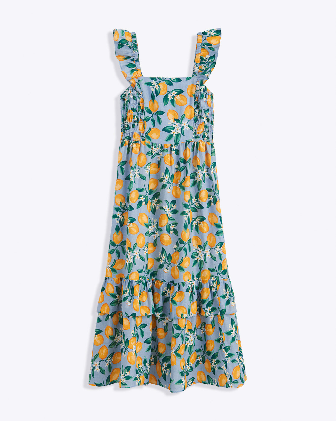 Carrie Midi Dress in Lemon Blossom