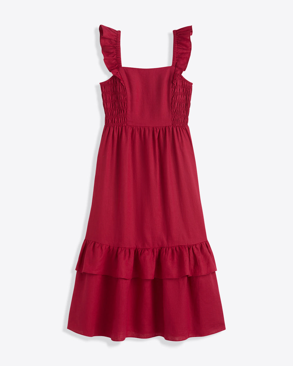 Carrie Midi Dress in Raspberry Pink