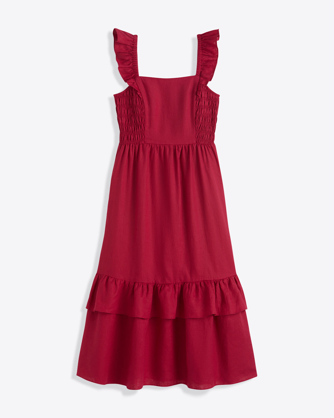 Carrie Midi Dress in Raspberry Pink