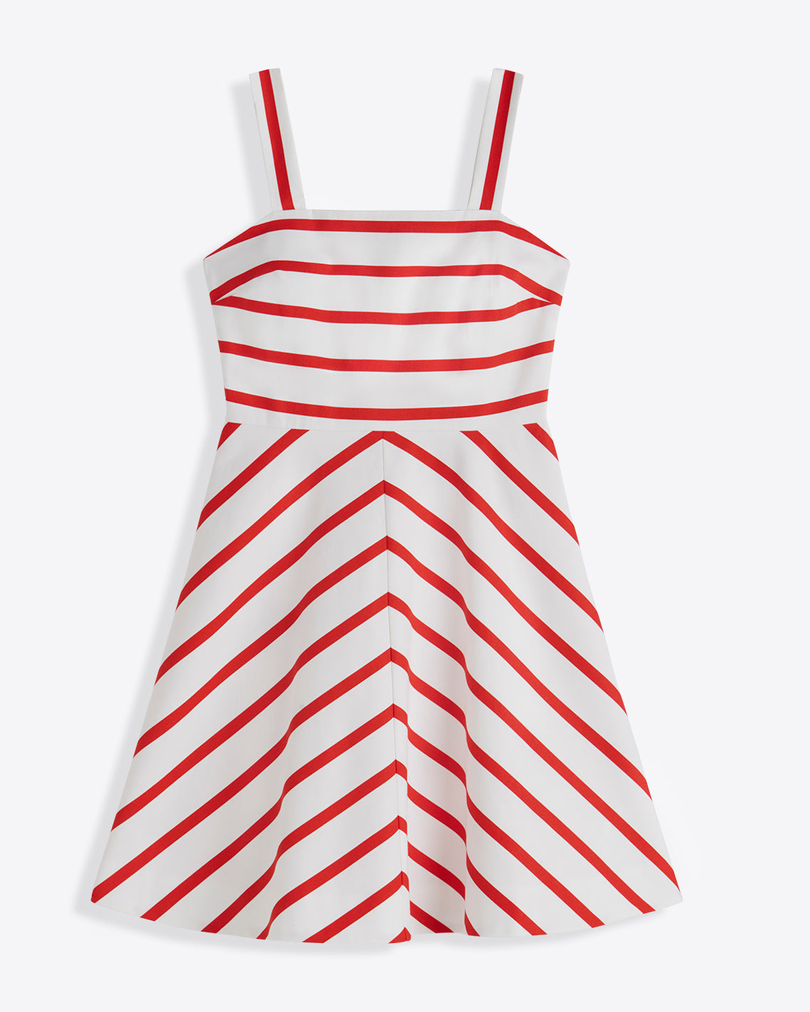 Zoe Love Circle Dress in Red Wentworth Stripe