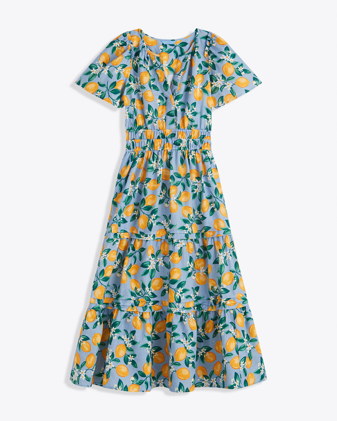 Hollie Midi Dress in Lemon Blossom