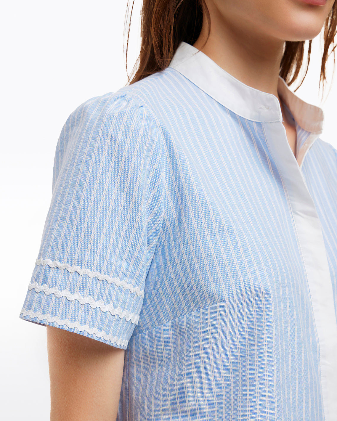 Molly Mini Dress in Oxford Shirting