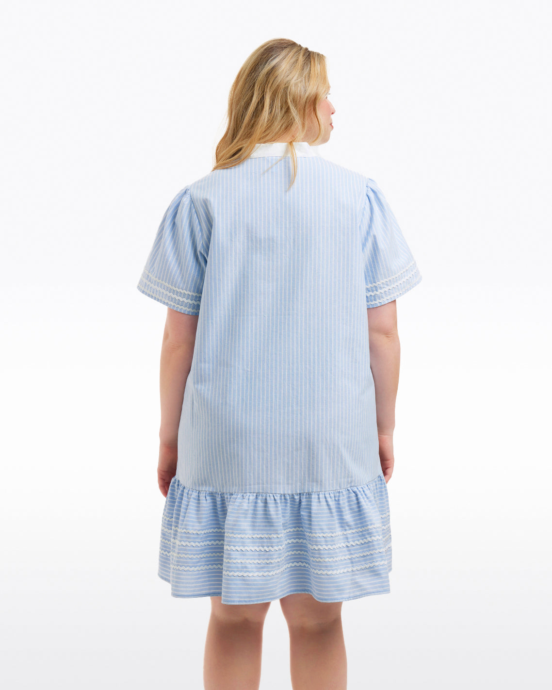 Molly Mini Dress in Oxford Shirting