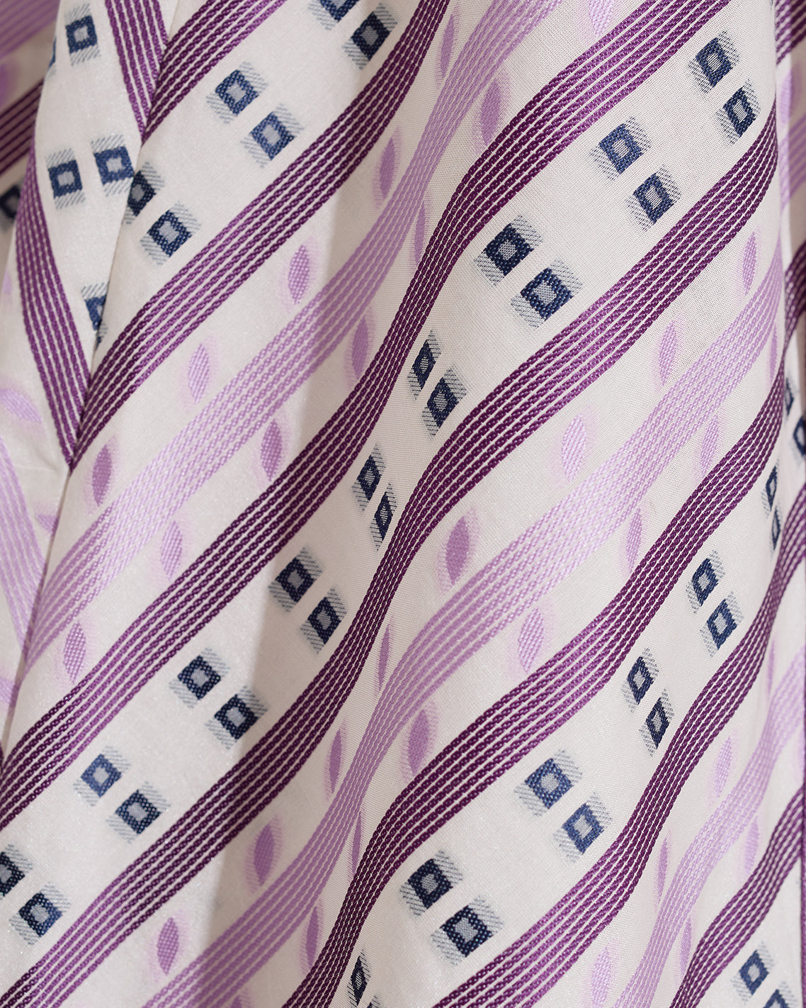 Phoebe Mini Shirtdress in Dotted Stripes Jacquard
