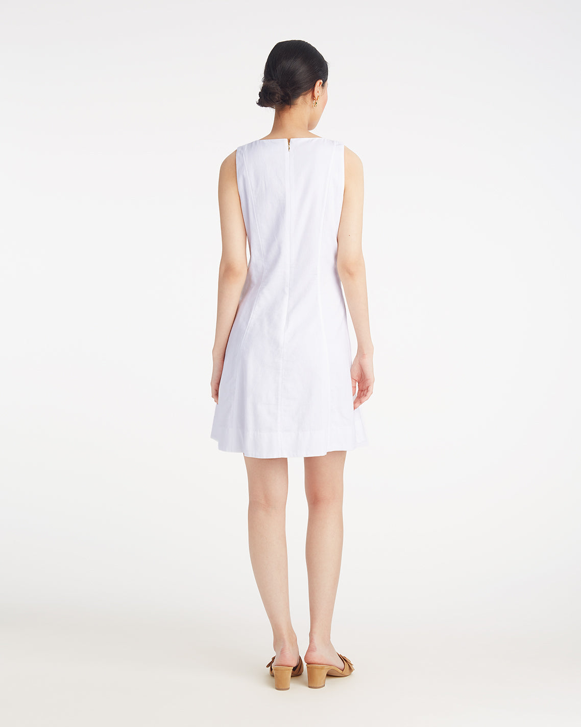 Primrose Mini Dress with Floral Embroidery