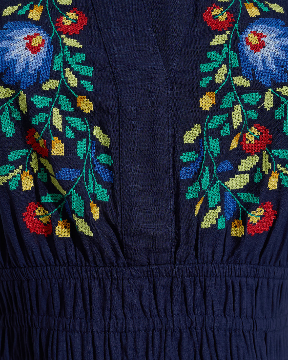 Wilson Mini Dress with Floral Embroidery